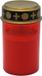 TopTen Grafkaars/gedenklicht - LED licht - rood - D6,8 x 12,3 cm