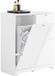 SoBuy Badkamermeubel met 3 wasmanden, smalle opbergzuil, 78 x 38 x 90 cm, wit