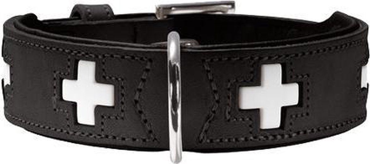 Hunter Halsband Swiss - Zwart - 32 cm