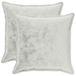 vidaXL Housse de coussin 2 pièces BOIS Gris clair 70 x 70 cm Flanelle