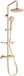 Mexen KT40 set de douche à poser avec douche de pluie et mitigeur thermostatique, or rose - 771504093-60