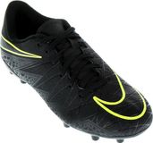 Nike Hypervenomx Phelon II FG Voetbalschoenen Junior - Maat 37.5 - Unisex - Zwart/Geel