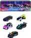 Majorette Neon Racer Geschenkverpakking, 5 Voertuigen, 1/64 Schaal, Metall, mit fliegenden Rädern, für Kinder ab 3 Jahren