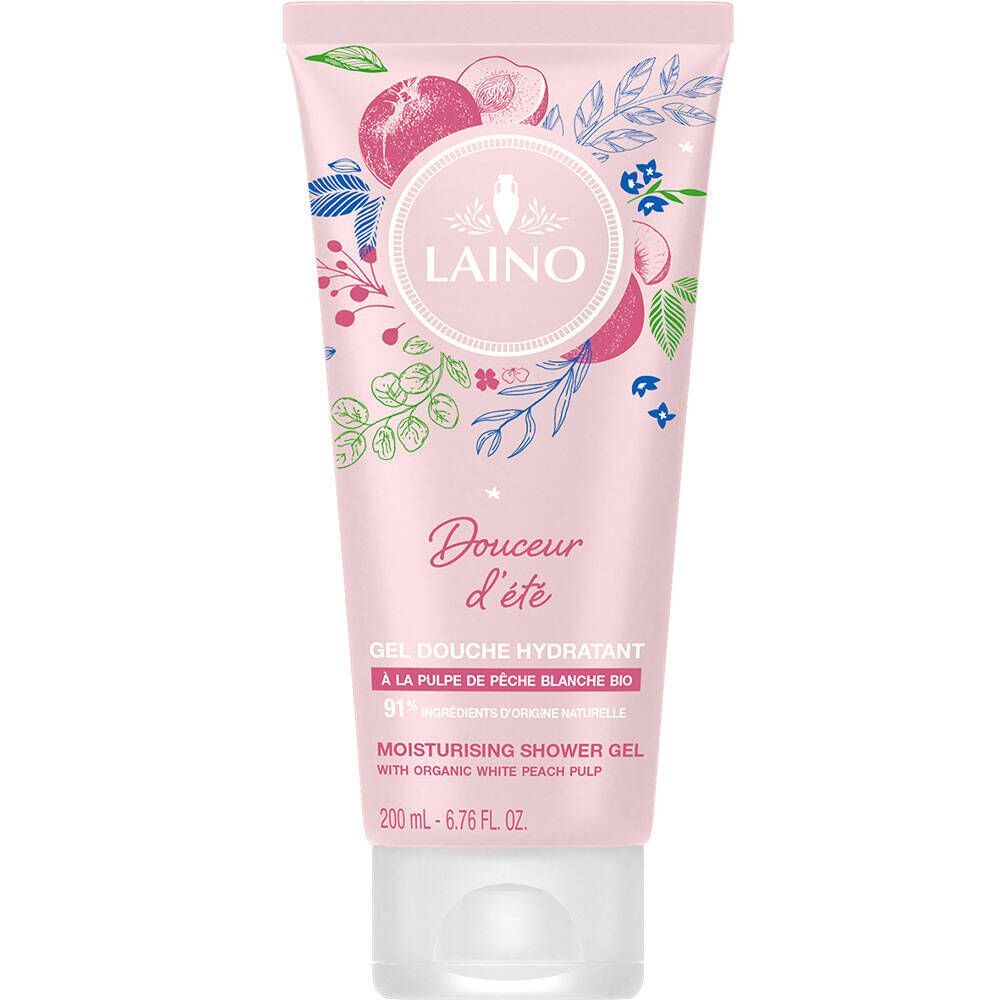 Laino Laino Moisturising Shower Gel with Organic White Peach Pulp 200 ml