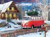 VW Eurographics VW Christmas Bus Tin