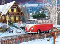 VW Eurographics VW Christmas Bus Tin