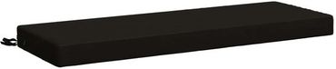 vidaXL Bankkussen SOEST 100% Polyester Zwart 110 x 40 x 8 cm