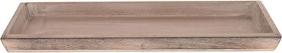 Merkloos Dijk Natural Plateau - rechthoekig - hout - grey wash - 39 x 15 cm