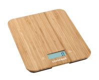 CONCEPT Keukenweegschaal VK5714 Bamboo Vierkant Elektronisch 15 kg