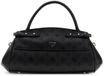 GUESS Diana Top Handle Flap Black Logo Handtas Schoudertas Zwart