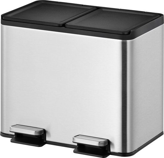 EKO Essential Recycler Pedaalemmer 30 Liter (15+15L) - RVS