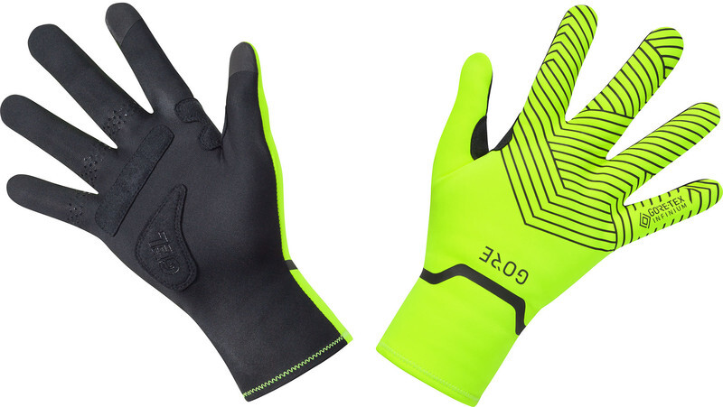Gore Wear C3 Gore-Tex Infinium Stretch Mid Gloves, neon yellow/black