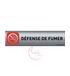 Deurplaat AUA SIGNALETIQUE Bedrukt geborsteld aluminium deurbord - 200 x 50 mm