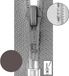 Prym Ritssluiting Kunststof 6mm Deelbaar Donker Bruin #881 55 cm