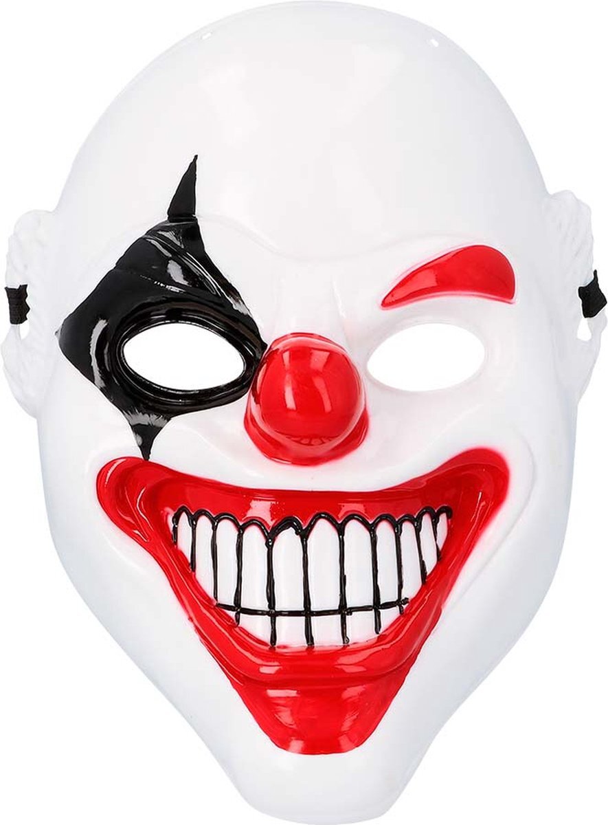 Boland - Gezichtsmasker Horror clown - Volwassenen - Clown