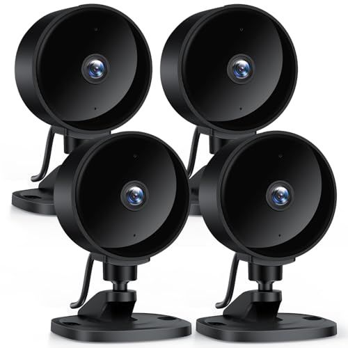 Beveiligingscamera Surfola Beveiligingscamera Binnen, 1080P FHD WiFi Bewakingscamera voor Baby/Huisdier met AI Bewegingsdetectie, Nachtzicht, 2-weg Audio, App-bediening, Werkt met Alexa & Google Home, 4 stuks