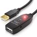 deleyCON 5m USB 2.0 Verlengkabel Repeaterkabel Actief met Signaalversterker - Zwart