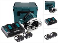 Makita DHS 782 PG2J Scie circulaire sans fil 36V (2x18V) 190 mm sans balai dans Makpac + 2x batterie 6.0 Ah + chargeur double