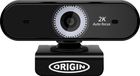 Origin Storage OS-USB-2KWEBCAM webcam 5 MP 2592 x 1944 Pixels USB 2.0 Zwart