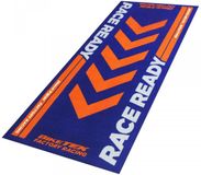 Biketek Tapis environnemental Garage Mat Race Ready bleu orange pour moto paddock