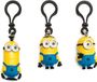 Merkloos Minions keyring / Clip On's 3D - 3 characters