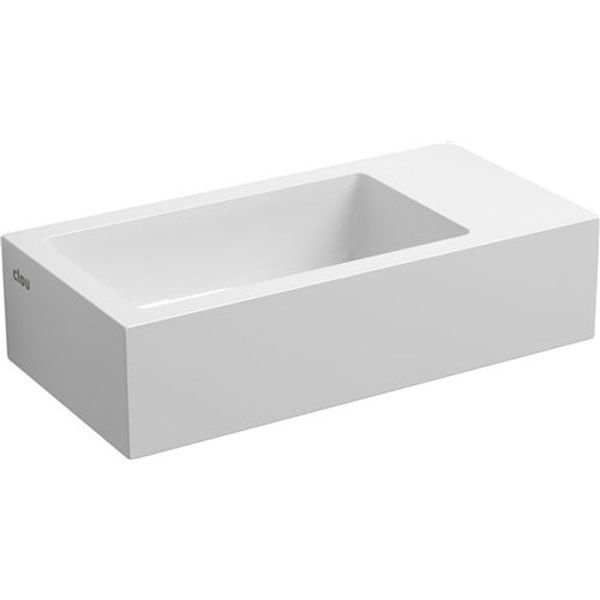 Clou Flush 3 fontein met voorbewerkt kraangat en plug rechts mineral marmer B36xH9xD18cm CL/03.08031-1