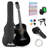 Moukey Basswood 38 Inch beginner klassieke praktijk gitaar gradatie roze