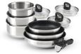 Set de cuisine à induction de 10 pièces, incluant casseroles et couvercles