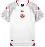 Kappa Thuistenue Tunesië Coupe du Monde 2026 Heren Wit/Rood Polyester 4XL