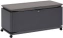 Hespéride Coffre de rangement 450 l en aluminium avec roulettes ALUMIA Gris graphite