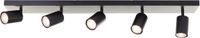Brilliant Jello - Plafondlamp - LED GU10 5x5W - 3000K - Dimbaar - Zwart