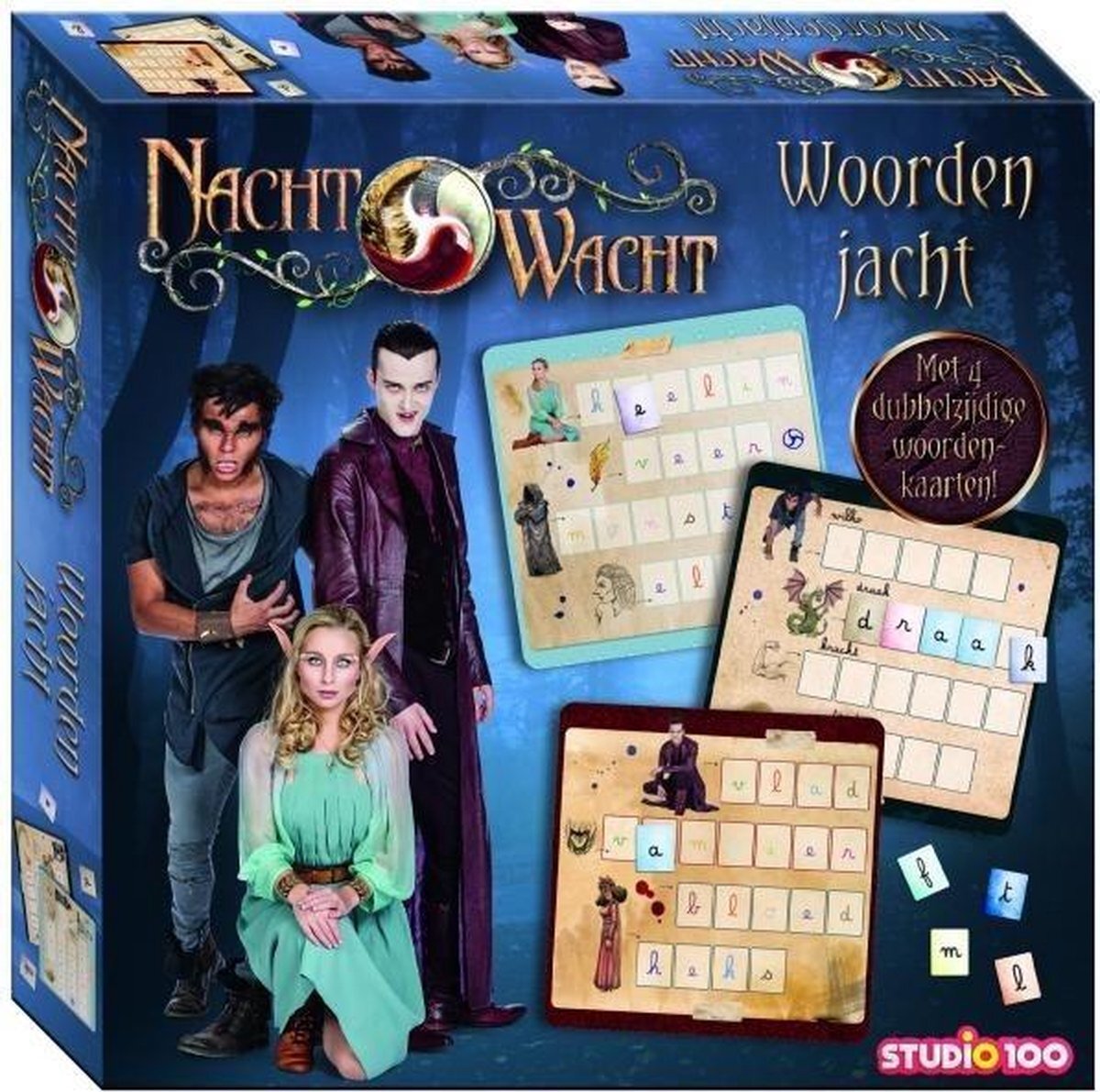 Nachtwacht - educatief spel - woordenjacht - woorden zoeken