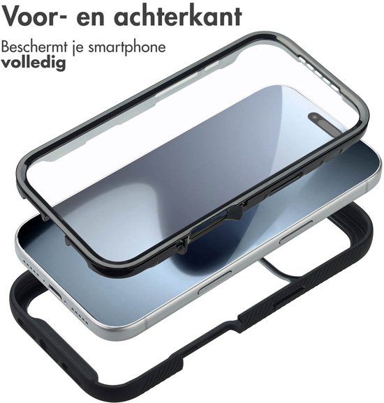 imoshion 360° Full Protective Case - Zwart - Geschikt voor Apple iPhone 17 Pro