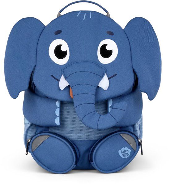 Affenzahn Rugzak Rugtas Backpack Groot Olifant 8 Liter Blauw Gerecycled Polyester