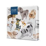 PAW Decor Collection Papieren servetten, 3-laags, 33 x 33 cm, 20 stuks, papieren servetten, ideaal voor open dagen, tuinfeesten, familie-evenementen (Dogs Happiness)