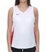 NIKE Team Basketball Tanktop für Damen mit DryFit Sportshirt Trainingsshirt NT0211-103 weiß/rot