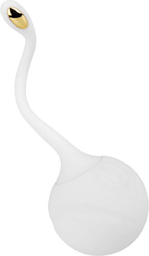 EIS Liefdesbal van siliconen, 3,6 cm, 28 g, wit/goud