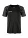 Craft Kinder Sportshirt Squad 2.0 Contrast Jersey Jr 1912727 - Black/Granite - 146/152