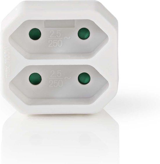 Nedis Stopcontact-Splitter - Type-F - Wit