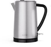 Klarstein Verosteel waterkoker 1,7 L - Elektrische, rvs waterkoker 2200 W, modern design, kalkfilter, 360° basis, automatische uitschakeling