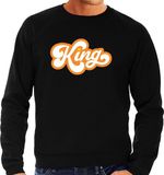 Bellatio Decorations King Koningsdag sweater - zwart - heren - M