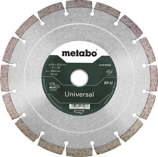 Metabo 624310000 Diamant-doorslijpschijf - 230x22,23 mm