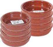 Merkloos / Sans marque Bilbao Set van 8x tapas bakjes/schaaltjes Bilbao 14 cm en 12 cm - Tapas/creme brulee ovenschaaltjes/serveerschaaltjes