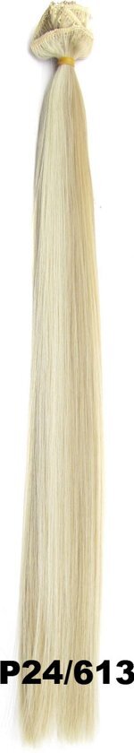 Brazilian Clip in extensions 7 set straight blond - P24/613