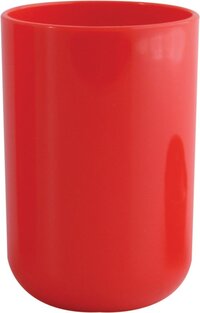 MSV Porto Drinkbeker/Tandenborstelhouder - Rood - 7 cm