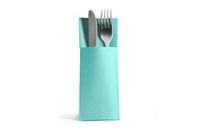 Alvotex Airlaid 50 bestekservetten, doekachtig, hoogwaardige wegwerpservetten, blauw mint, 32X40 cm