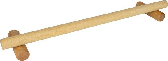 QUVIO Kledingrek voor wand - Hout - 45 cm - Lichtbruin