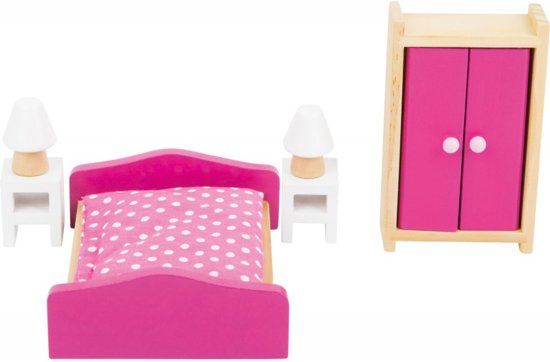 Small foot company Poppenhuisinrichting slaapkamer