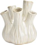 G. Wurm Vase tulipe - blanc - céramique - 13 x 13 x 16 cm