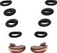 kwmobile anti-slip dopjes voor oordoppen - geschikt voor Samsung Galaxy Buds Live - Set van 8 - Van silicone in zwart